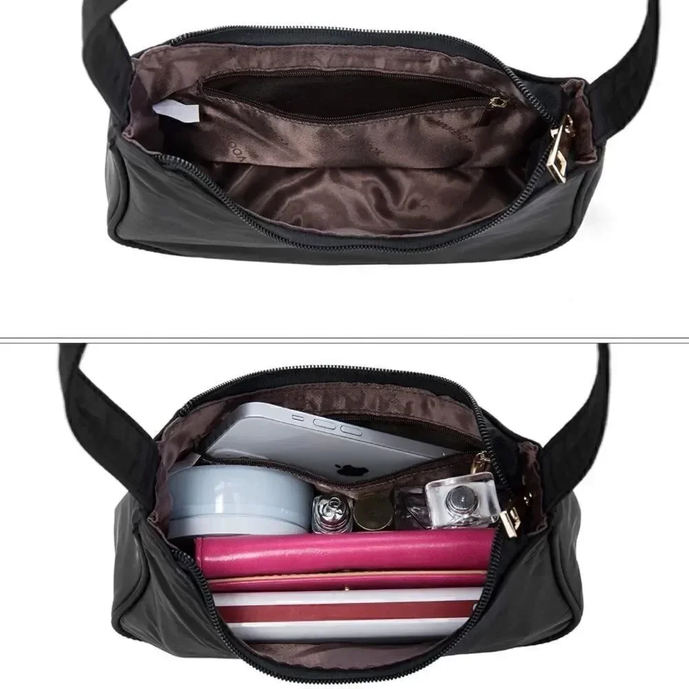 Black Nylon Shoulder Bag